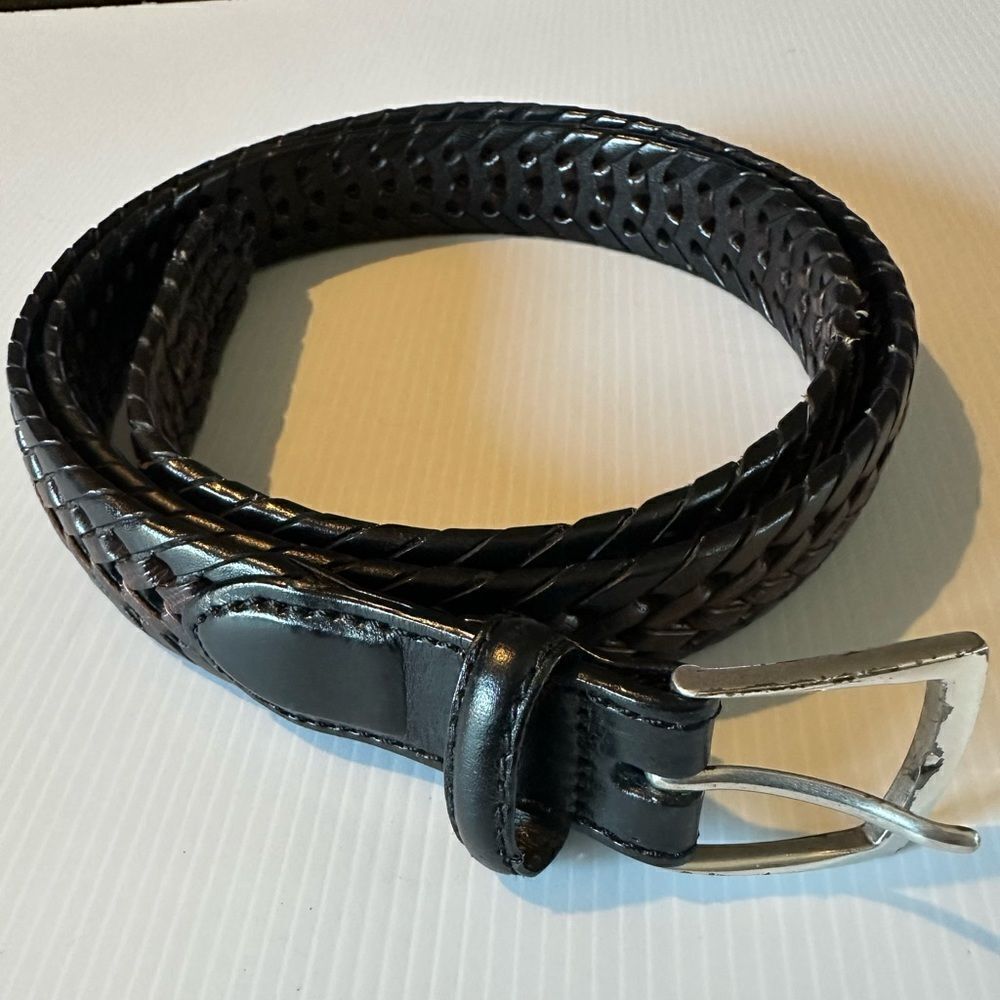 Vintage Brighton Braided Leather Belt Rustic size 42